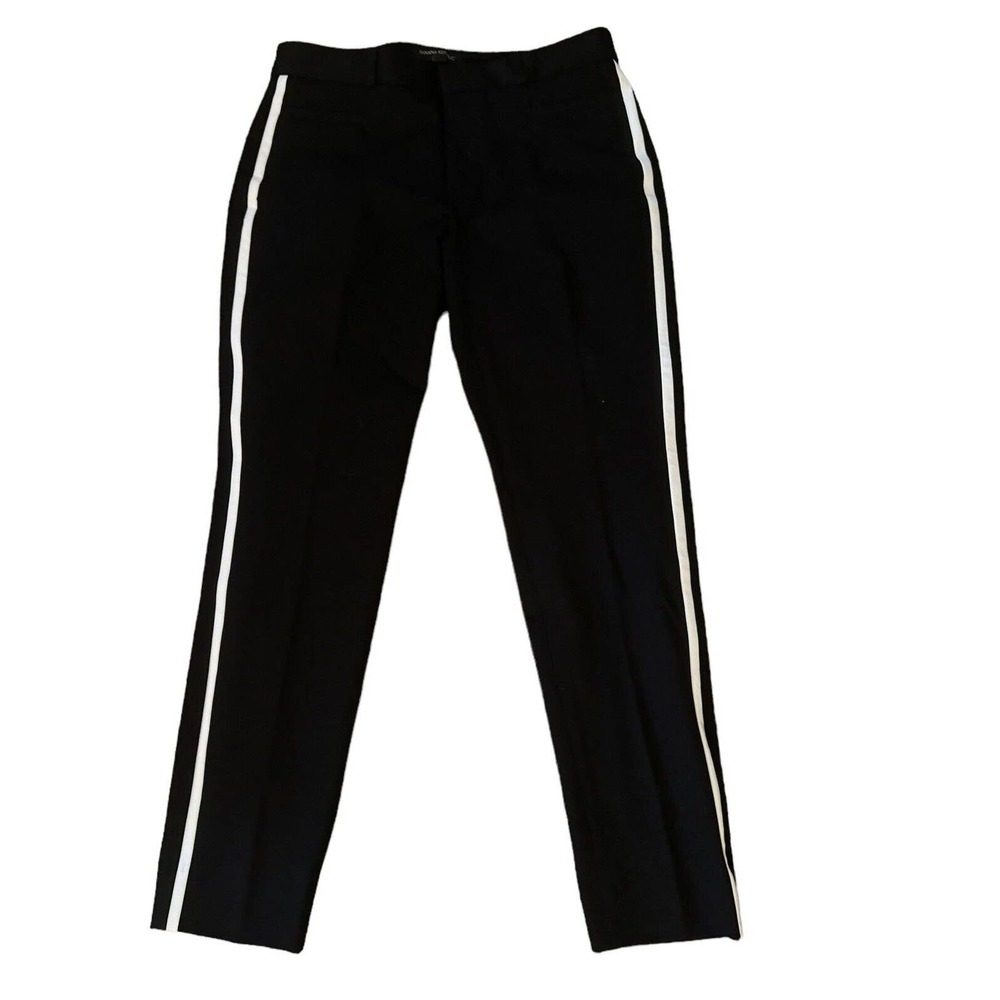BANANA REPUBLIC SloganWomen's Stretch Work Pants 4 Black Wool